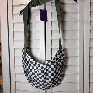 Stylish Checkered Crossbody Bag